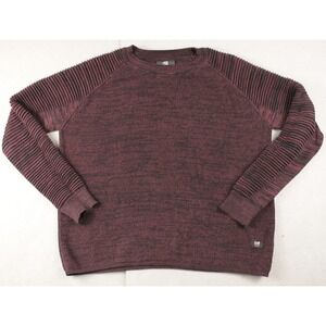 G-Star RAW Suzuki R Knit Sweater Burgundy Black Marled Womens Size M D02940-6299